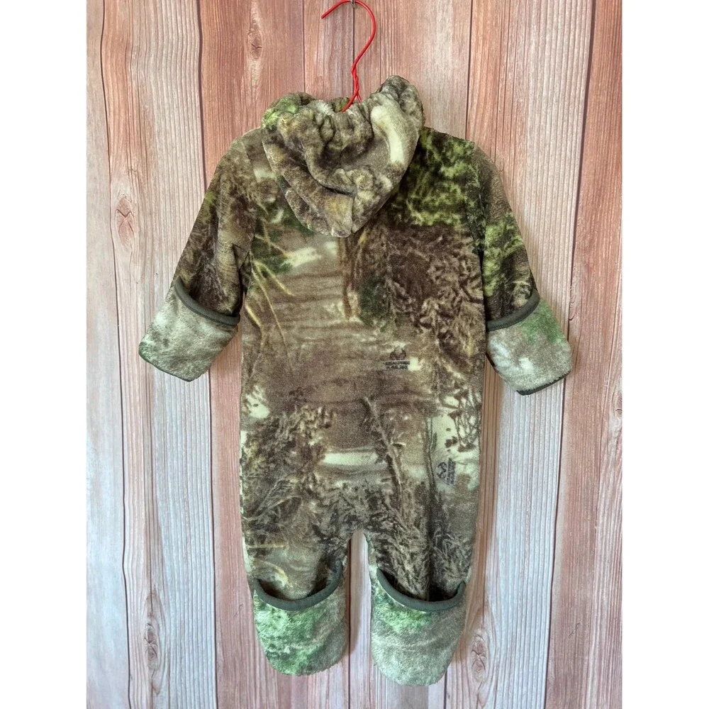 REALTREE Toddler Camo Hooded Fleece Coverall 3 Months (Bx 6)